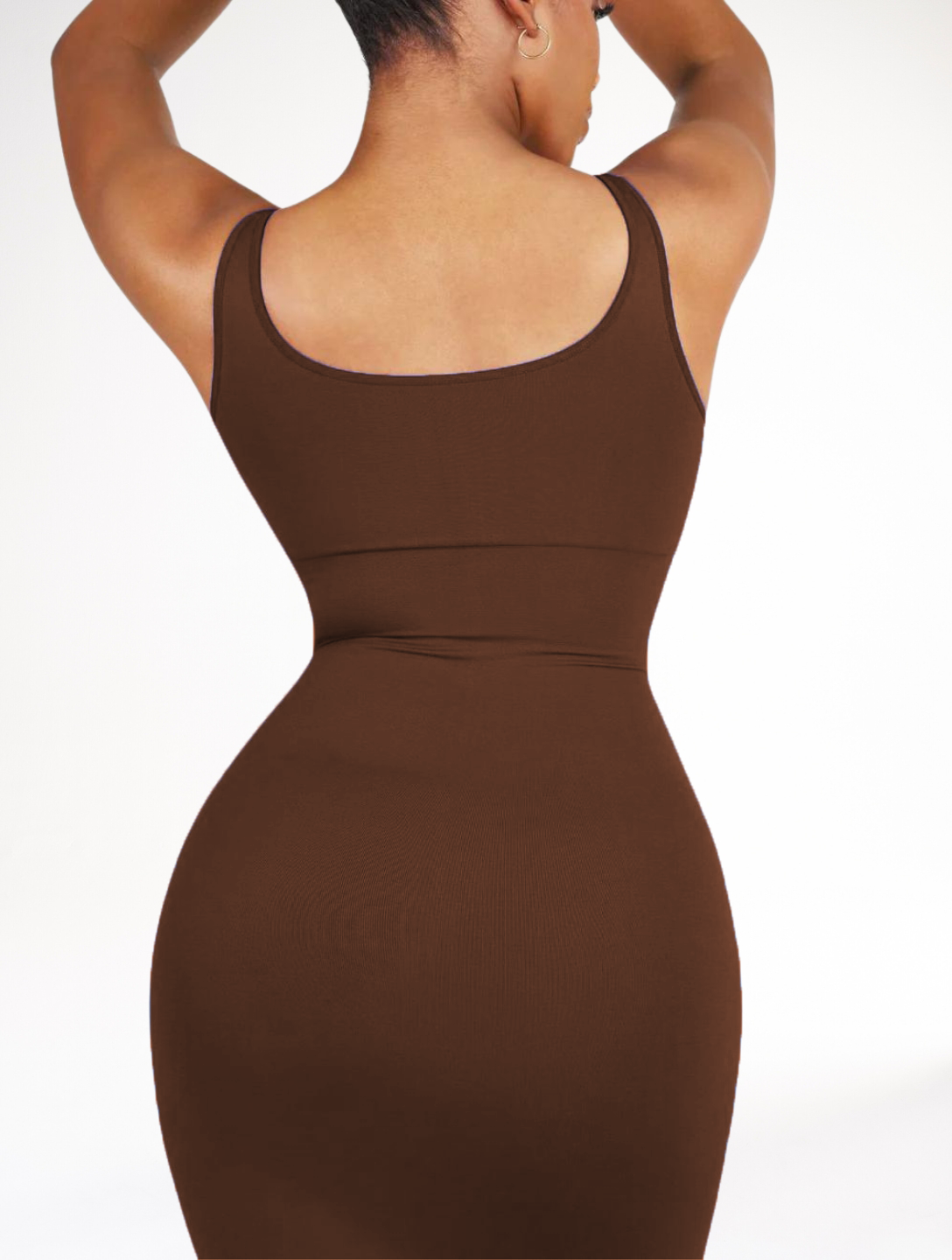 Chic Square-Neck Seamless Mini Dress for Effortless Style
