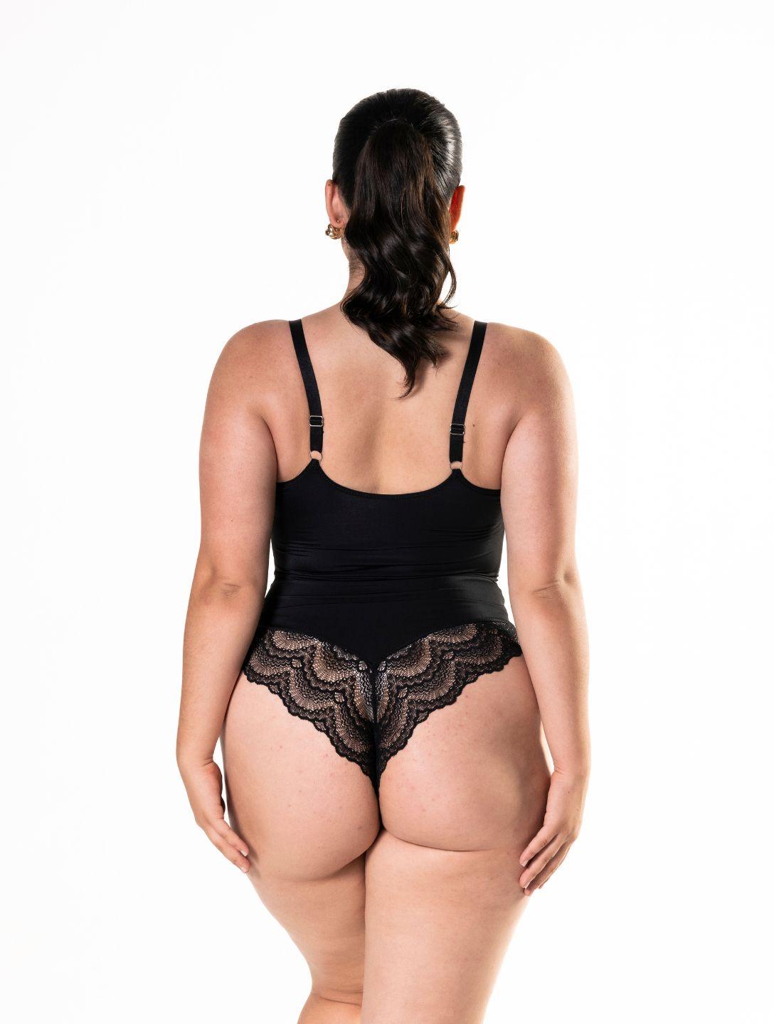 Chic Half-Laced Bodysuit for Effortless Style