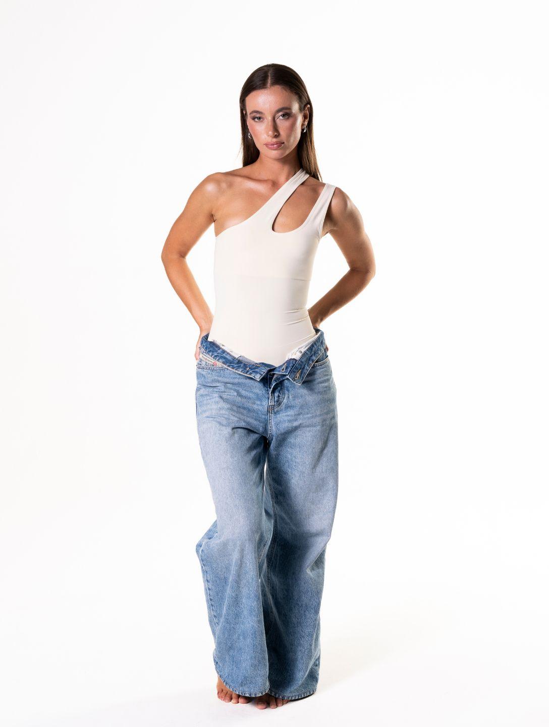 Sleek One-Shoulder Shapewear Bodysuit for Flawless Curves