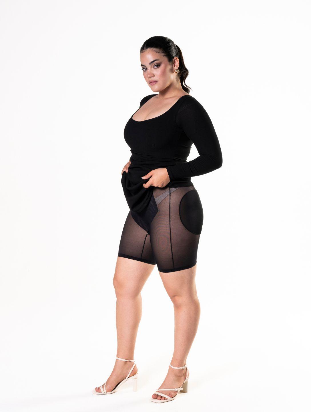 Sculpting Long Sleeve Shapewear Dress for Effortless Elegance