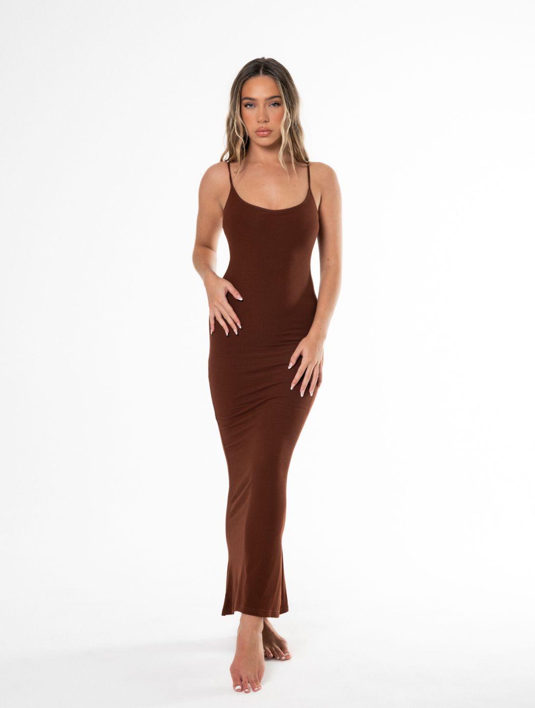 Sleek Shapewear Maxi Dress for Effortless Elegance