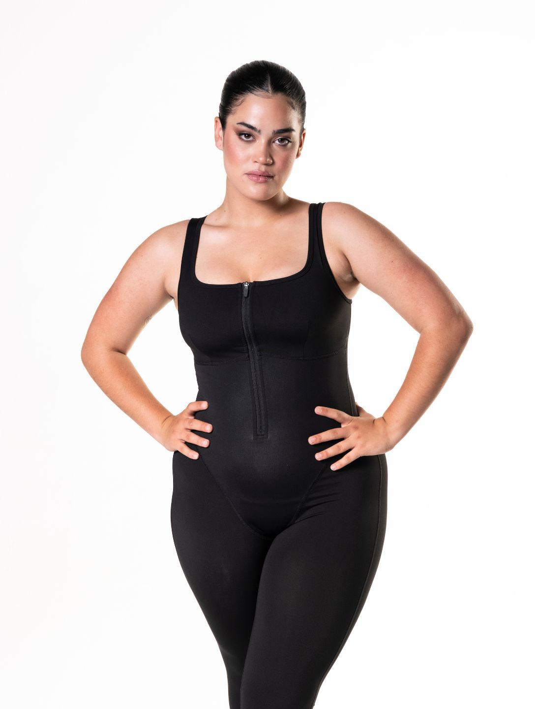 Sleek Front-Zip Catsuit for Ultimate Style and Comfort
