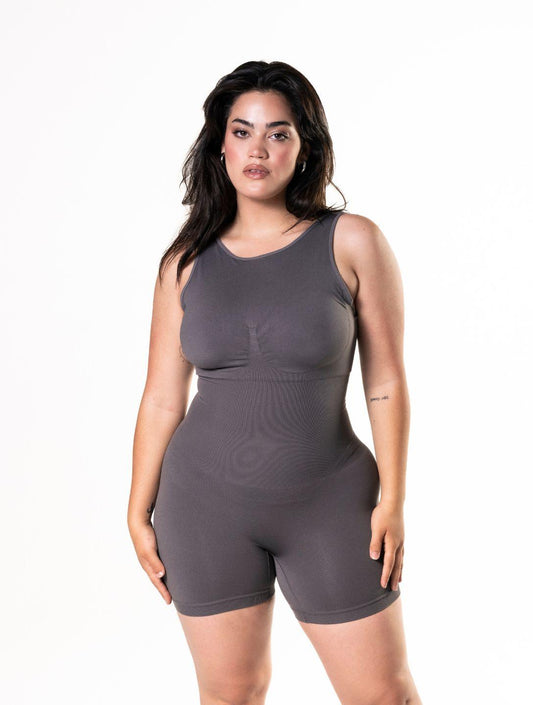 Chic Low Back Round Neck Bodysuit