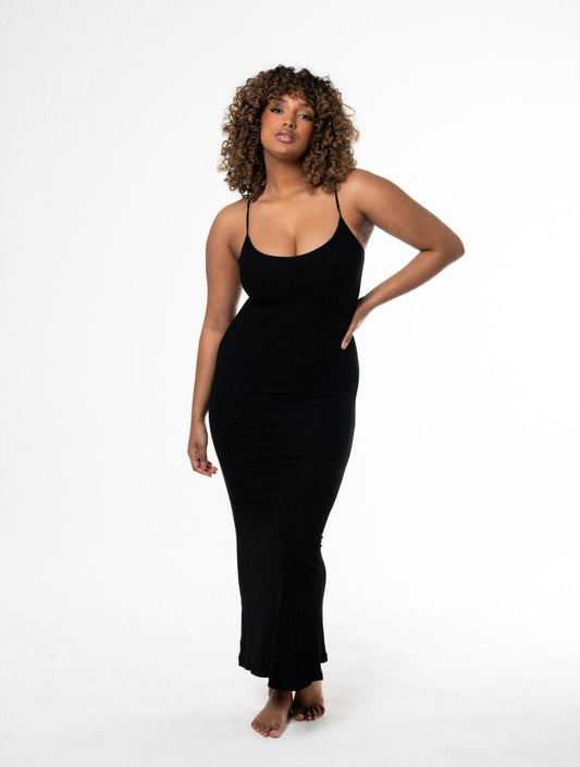 Sleek Shapewear Maxi Dress for Effortless Elegance
