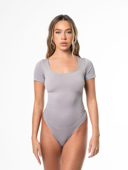 Chic Square Neck Thong Bodysuit